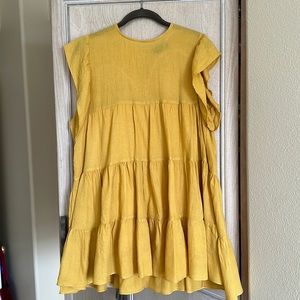 Vici Mustard Mini Dress